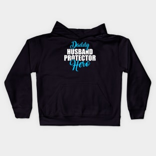 Cute Daddy Husband Protector Hero Awesome Dad Kids Hoodie